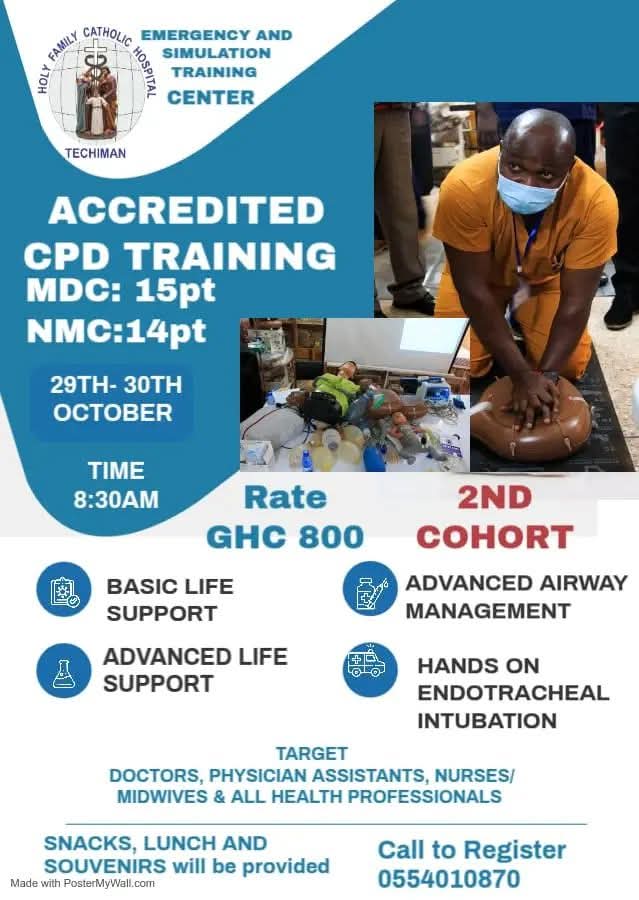 <p>ACCREDITED CPD TRAIMIMG MDC:15PT , NMC:14PT</p>
