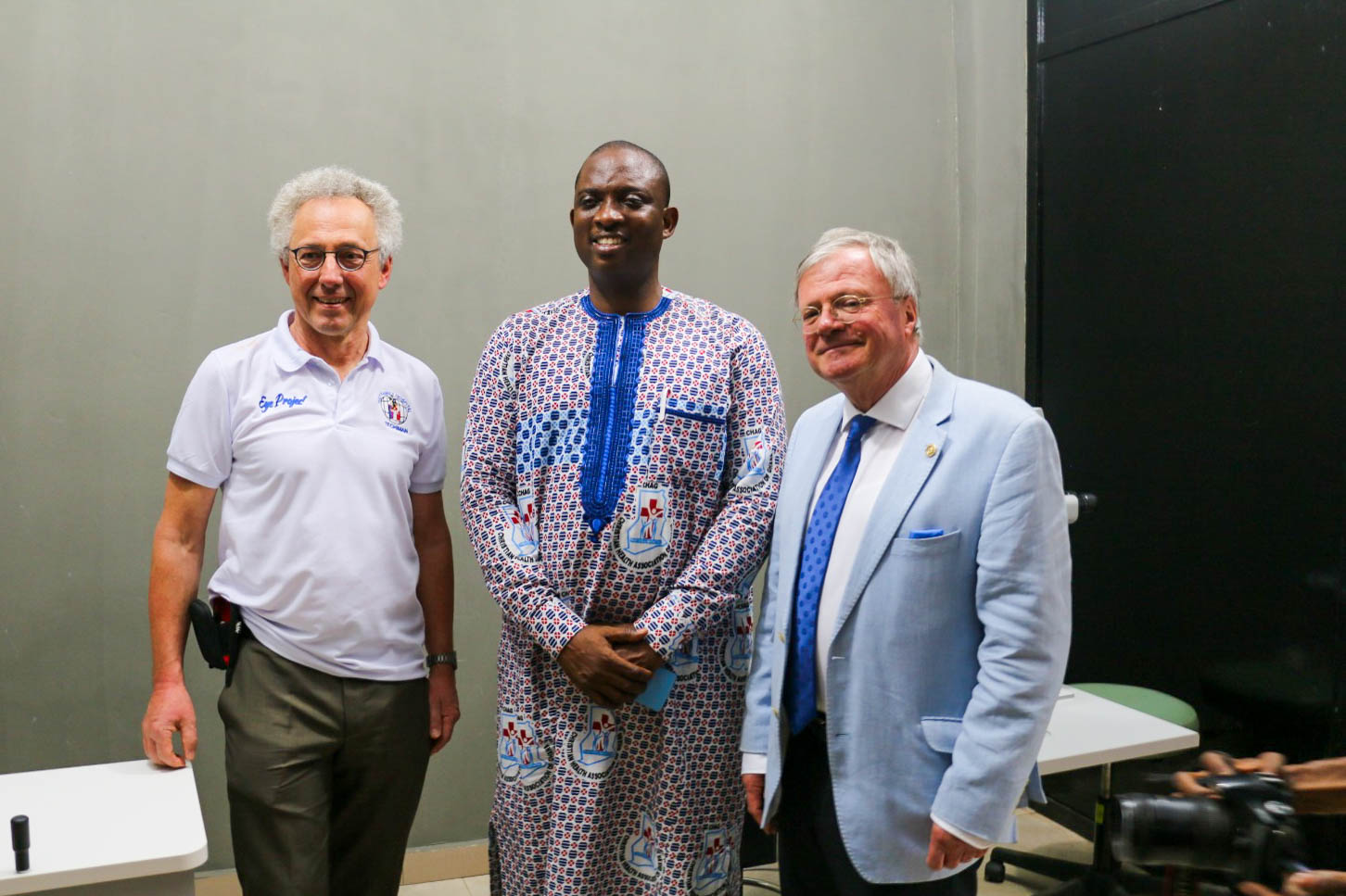 <p>GRVD partners at the commissioning of the Eye Centre</p>