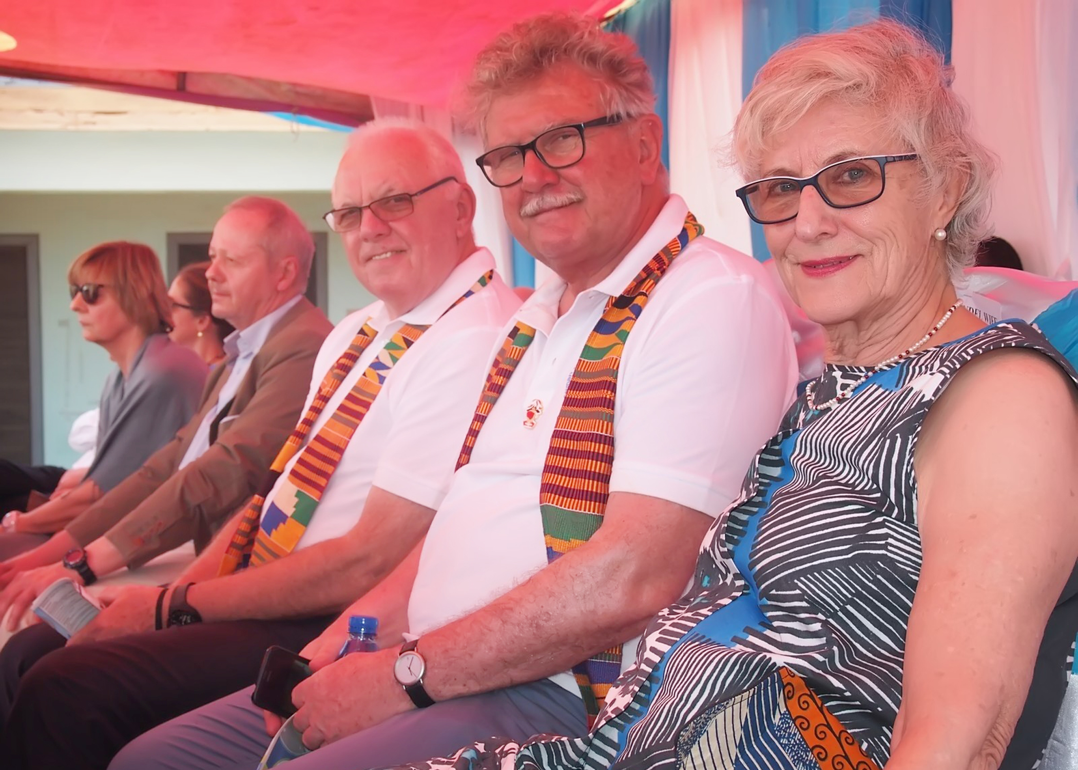 <p>GRVD guests at the commissioning of the A&E Centre</p>