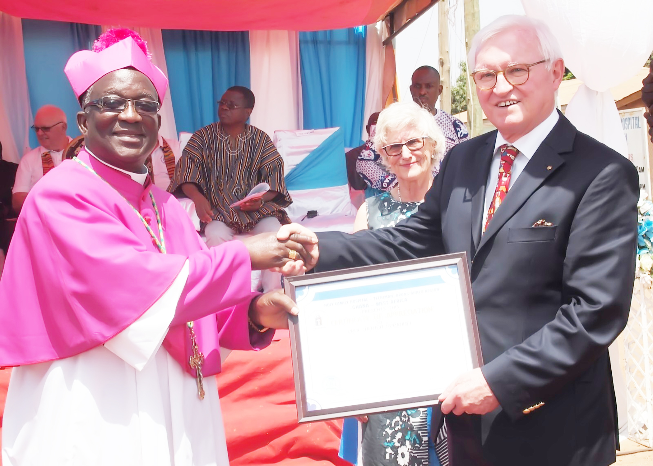 <p>GRVD partners at the commissioning of the A&E Centre</p>