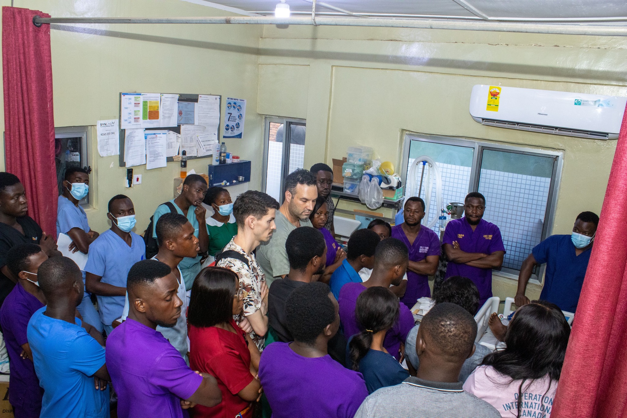 <p>On-site capacity building on Fundamental Critical Care Support by Operation International, Team Canada</p>