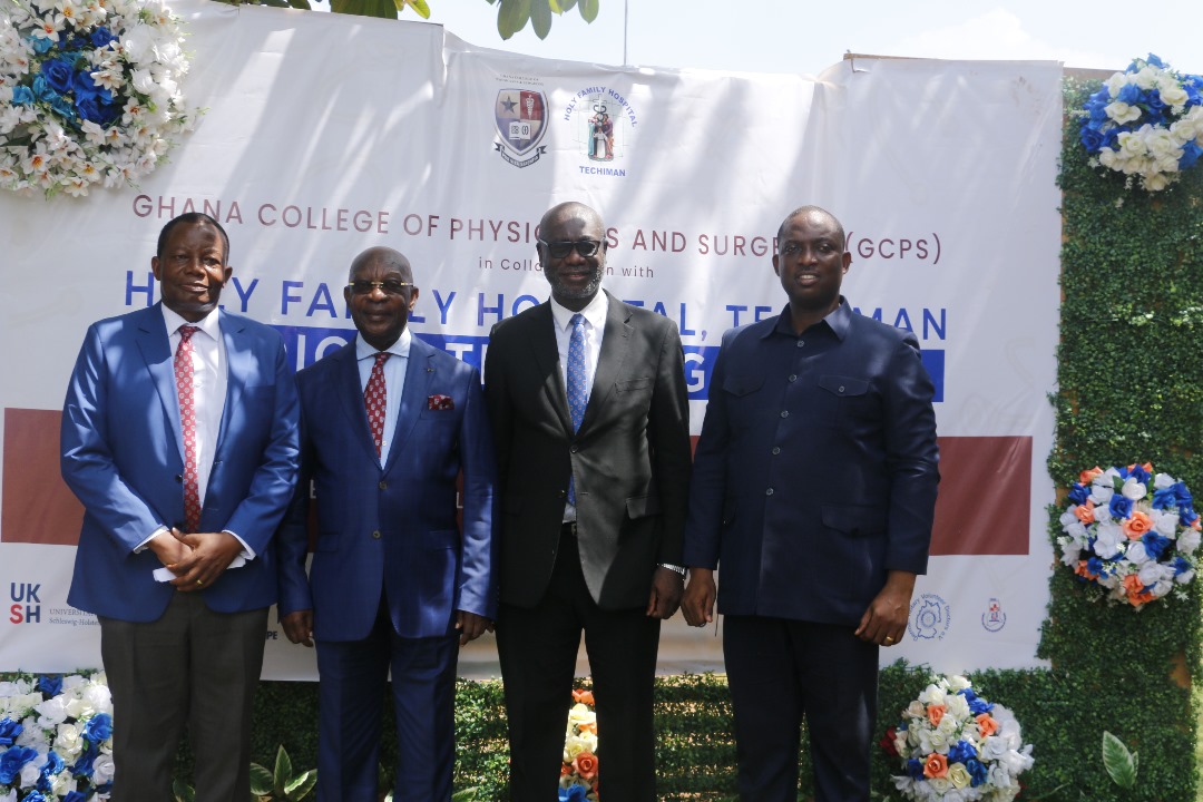 <p>LAUNCHING OF GHANA COLLEGE OF PHYSICIANS AND SURGEONS TRAINING CENTER IN HOLY FAMILY HOSPITAL-TECHIMAN</p>