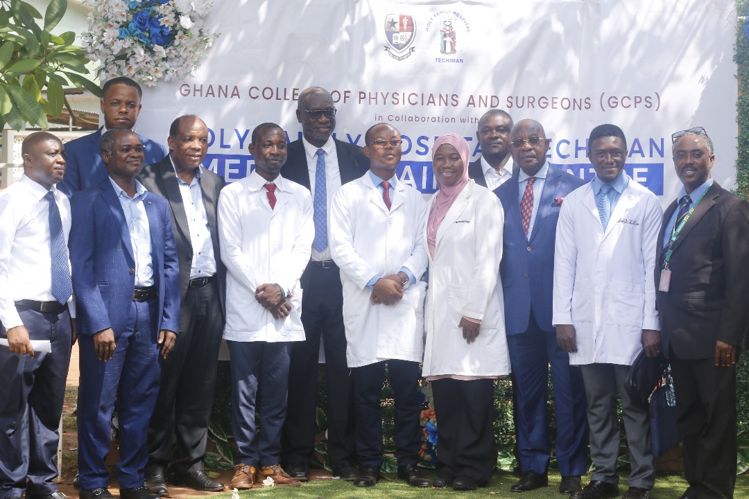 <p>LAUNCHING OF GHANA COLLEGE OF PHYSICIANS AND SURGEONS TRAINING CENTER IN HOLY FAMILY HOSPITAL-TECHIMAN</p>