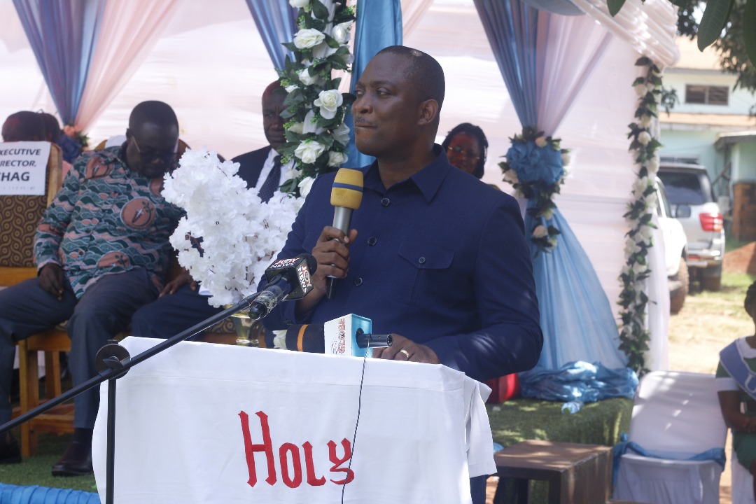 <p>THE EXECUTIVE DIRECTOR OF CHAG AT THE LAUNCH OF THE GCPS TRAINING CENTRE IN HFH-TECHIMAN</p>